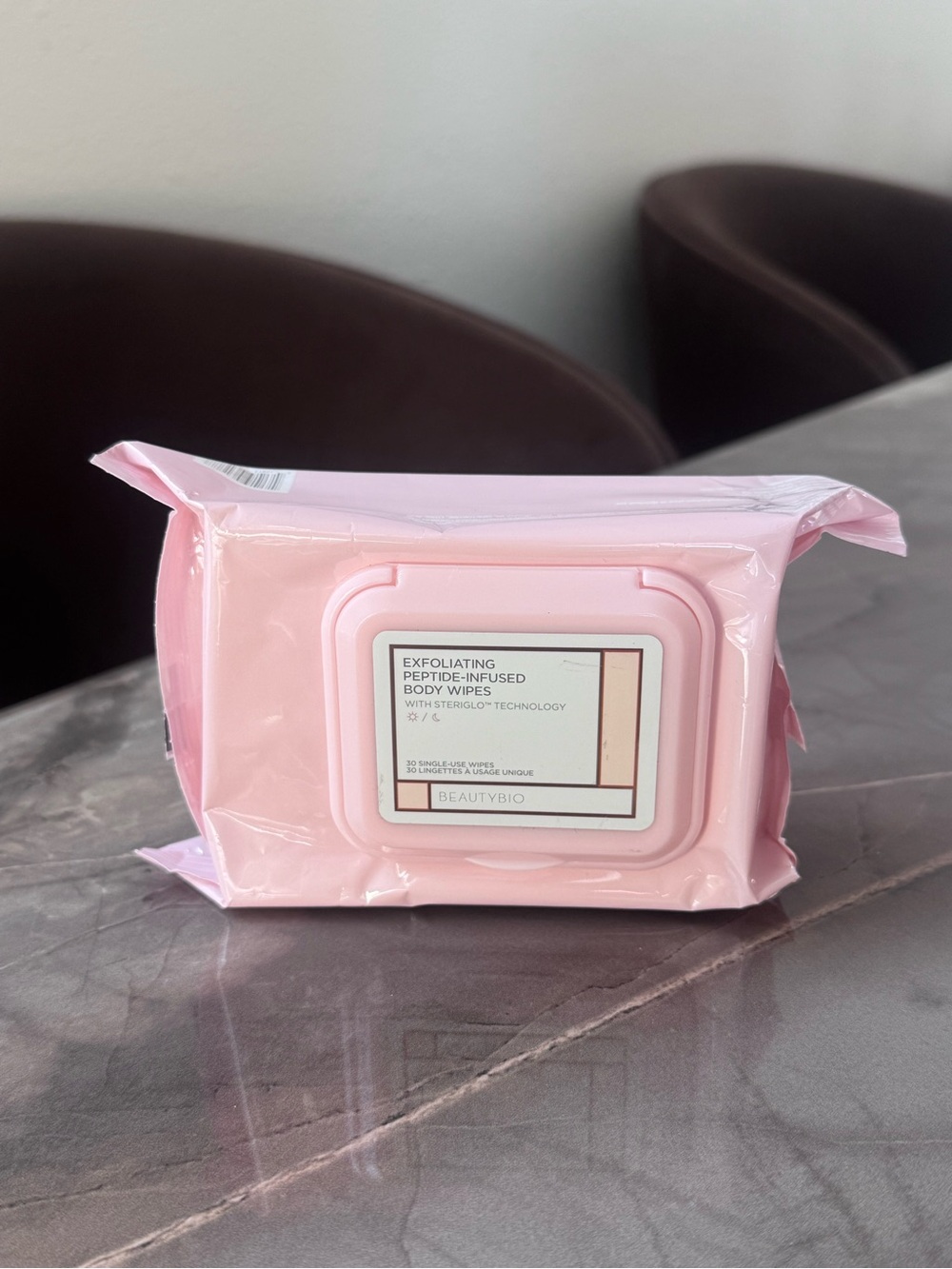 BeautyBio Exfoliating Peptide-Infused Body Wipes,30ct